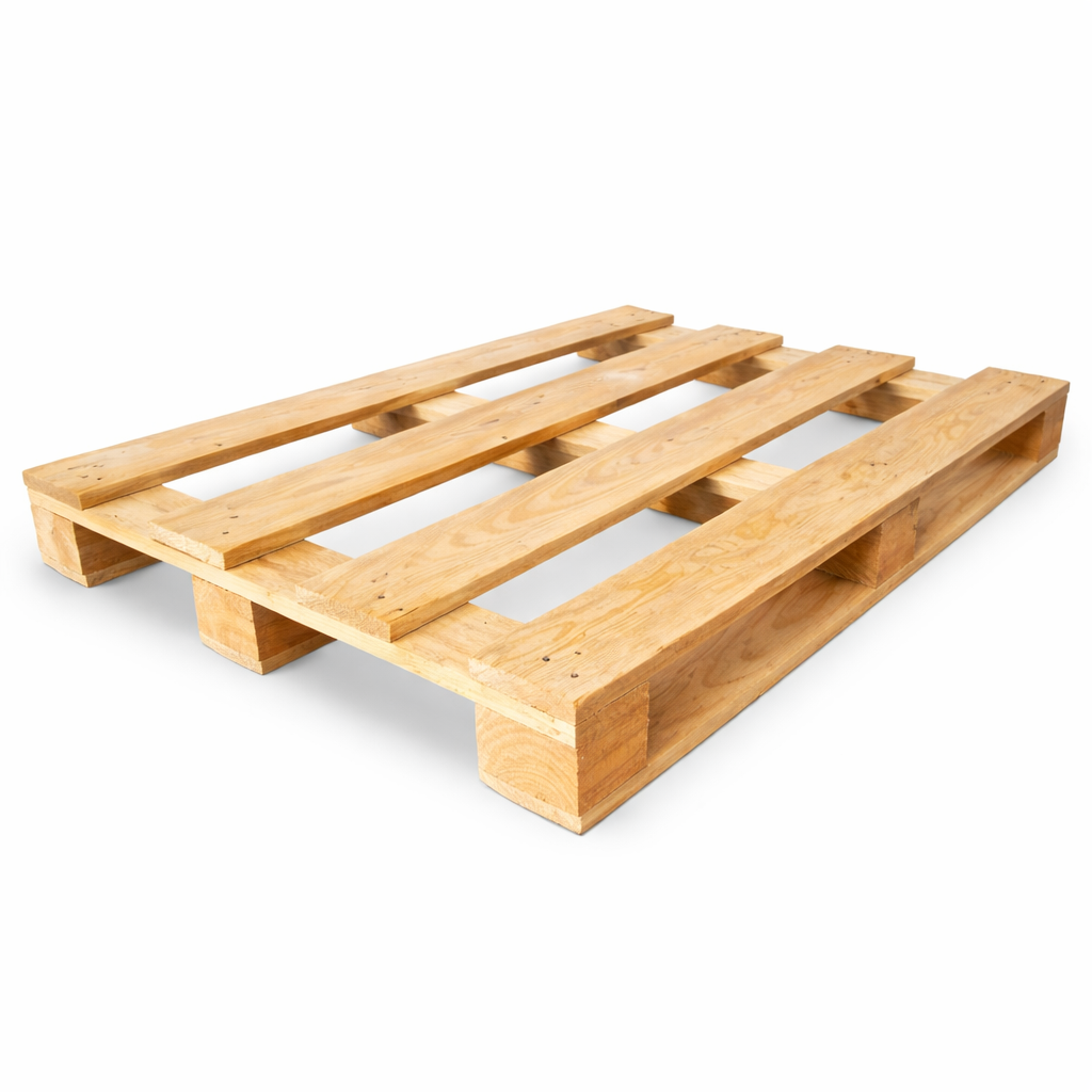 Fumigated wooden pallets